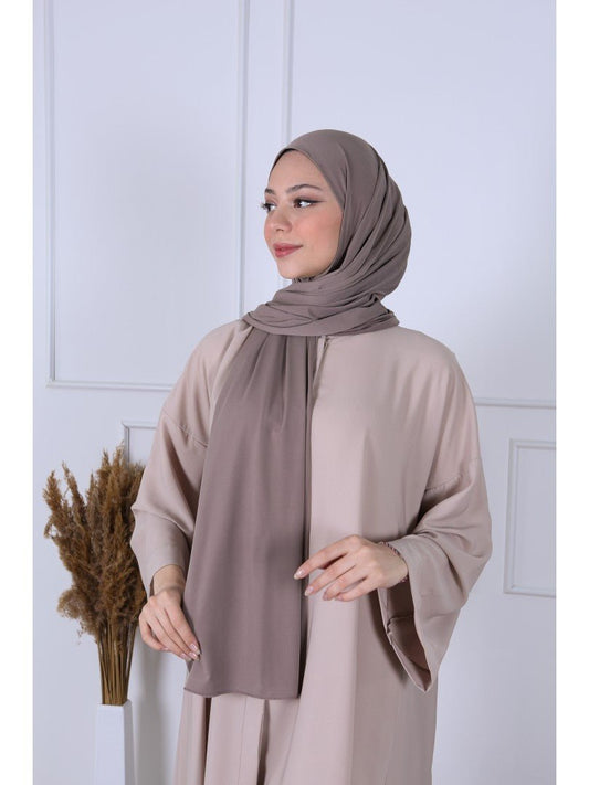 Premium Jersey Luxe Taupe Hijab - An Nisaa