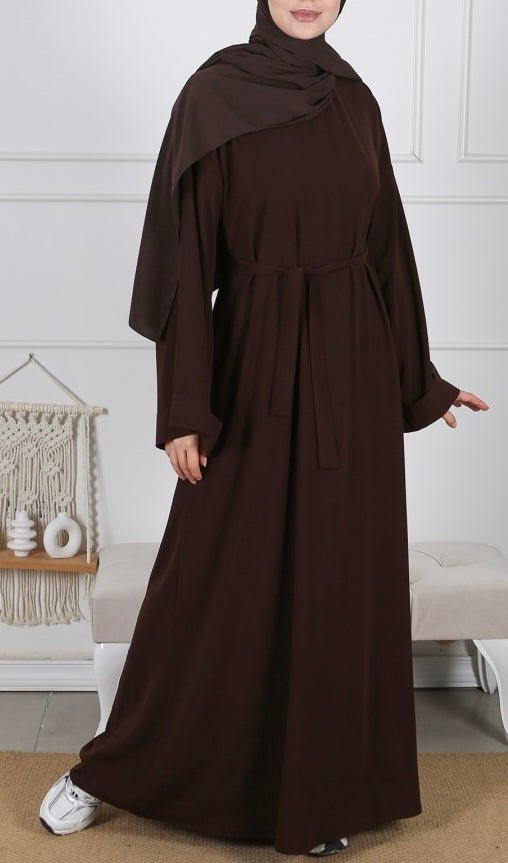 Classic Abaya Dark Brown - An Nisaa