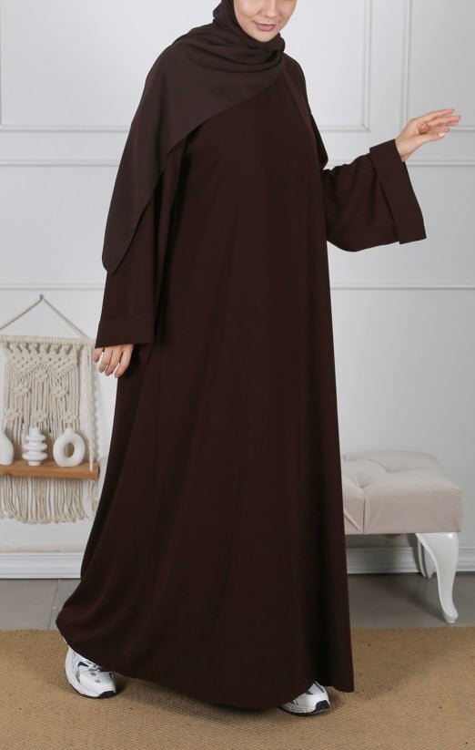 Classic Abaya Dark Brown - An Nisaa