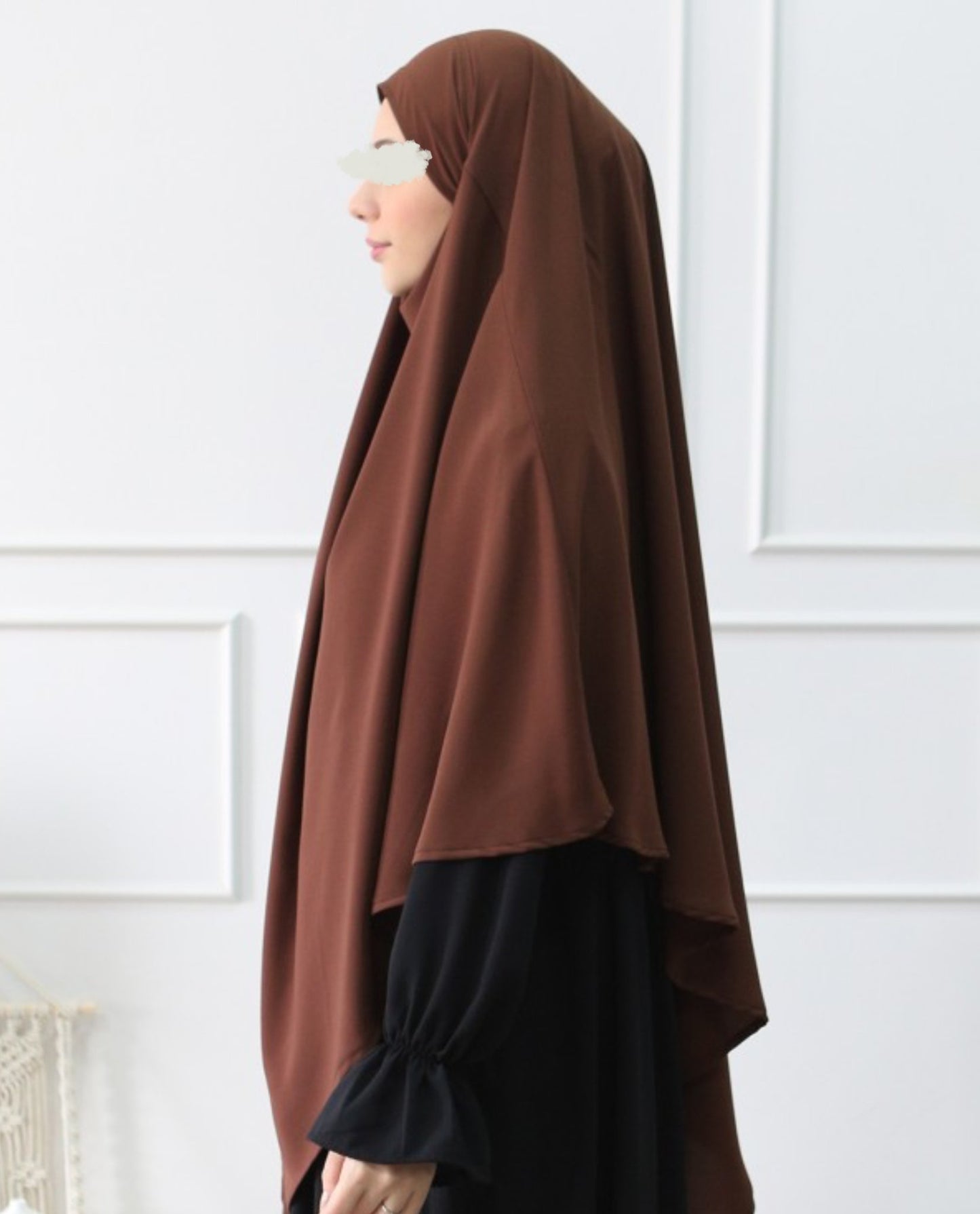 Medina Silk Khimar Chocolate - An Nisaa