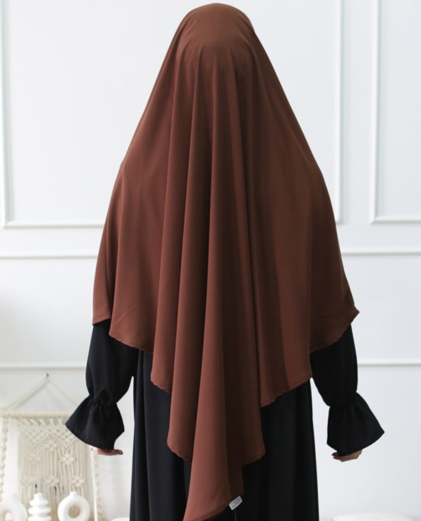 Medina Silk Khimar Chocolate - An Nisaa