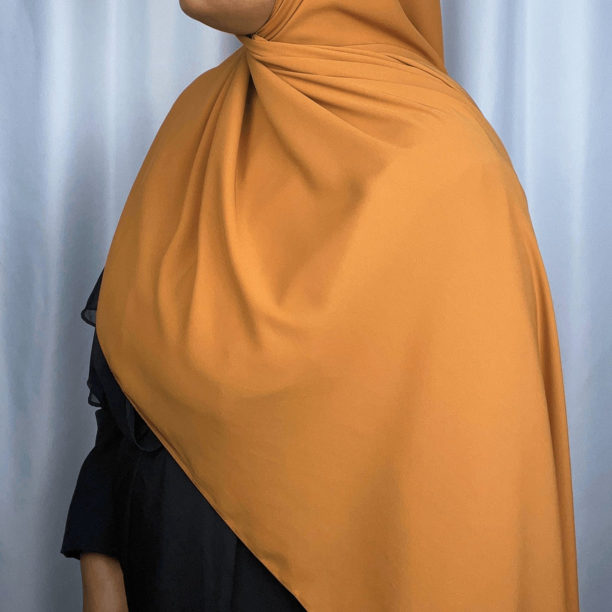 Premium Medina Silk Hijab Dark Honey - An Nisaa