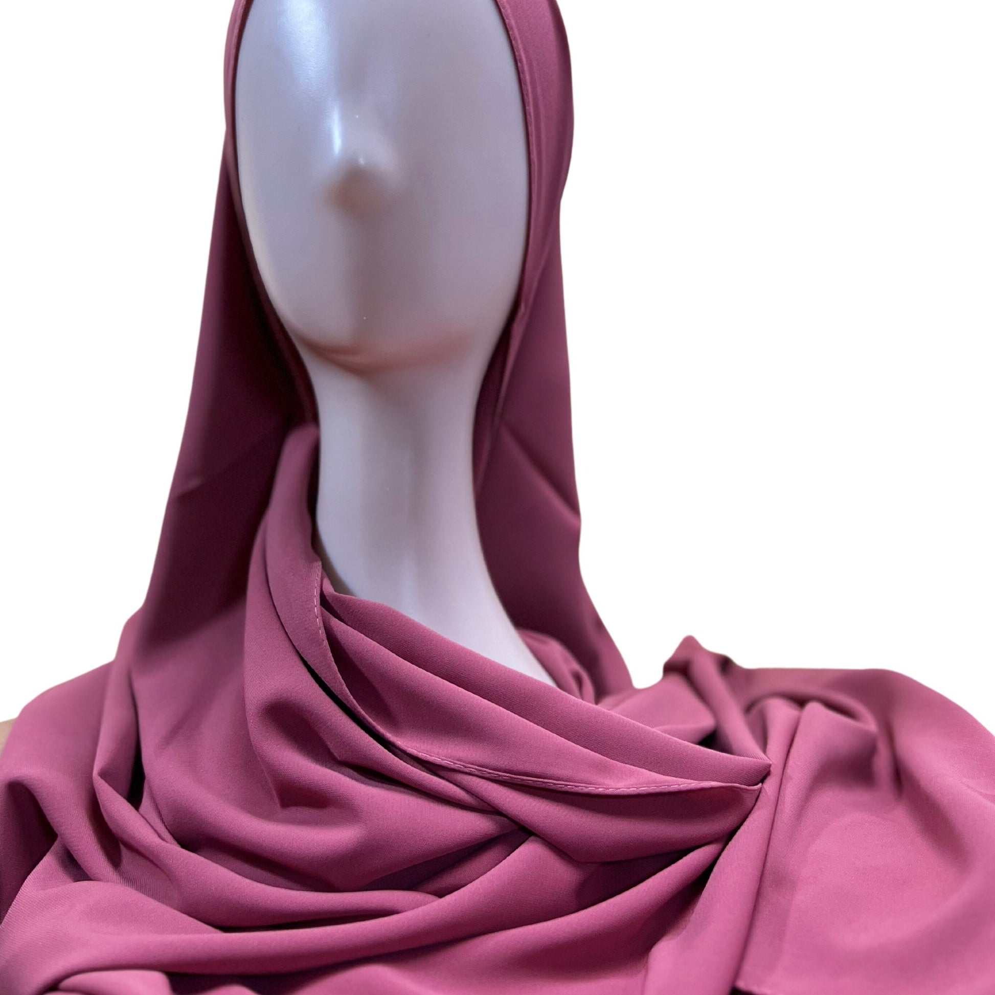 Premium Medina Silk Hijab Glazed Berry - An Nisaa