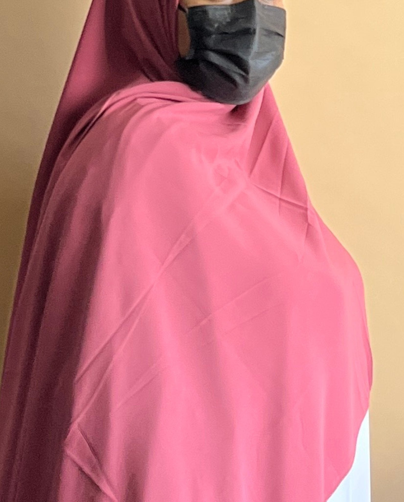 Premium Medina Silk Hijab Glazed Berry - An Nisaa