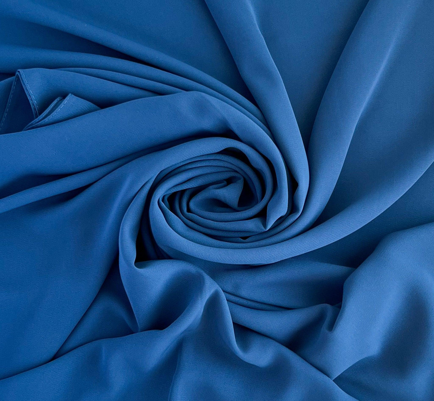 Premium Medina Silk Hijab Ocean Blue - An Nisaa