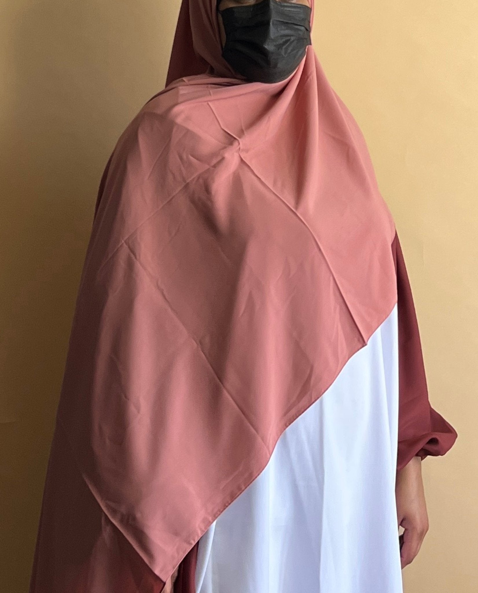 Premium Medina Silk Hijab Rose Taupe - An Nisaa