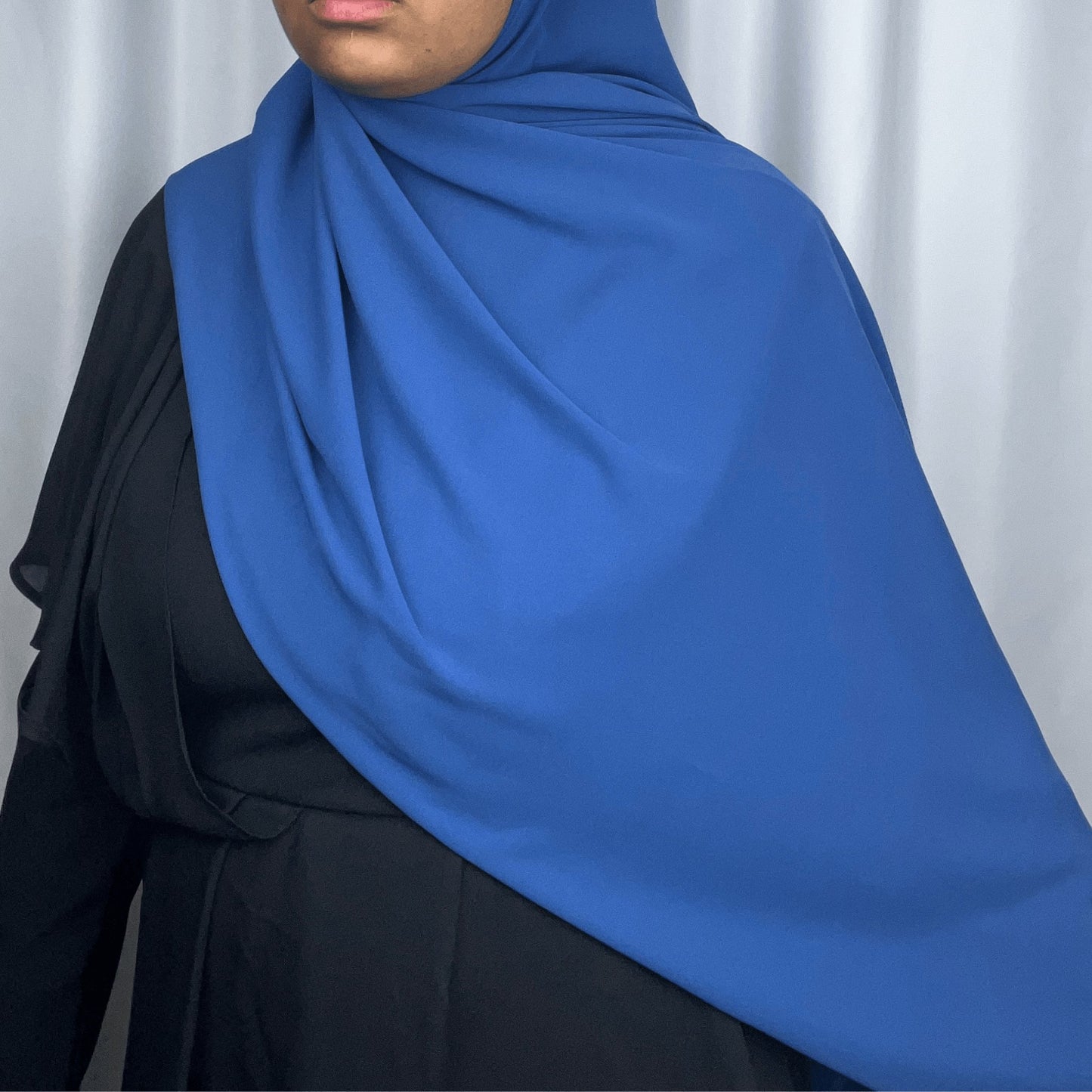 Premium Medina Silk Hijab Royal Blue - An Nisaa